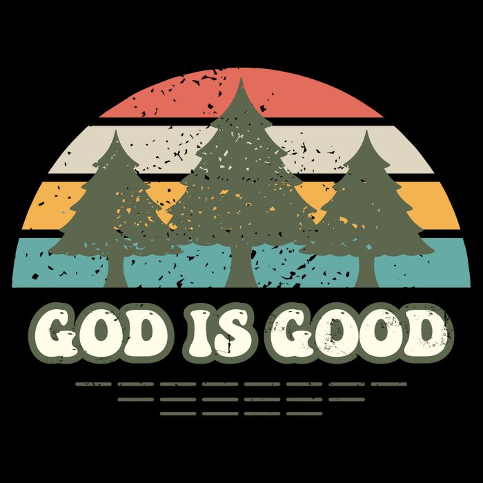 God Is Good Flat Bill Trucker Hat