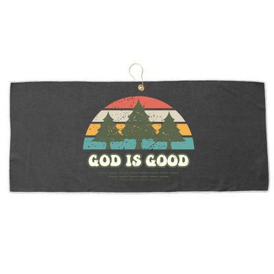 God Is Good Large Microfiber Waffle Golf Towel