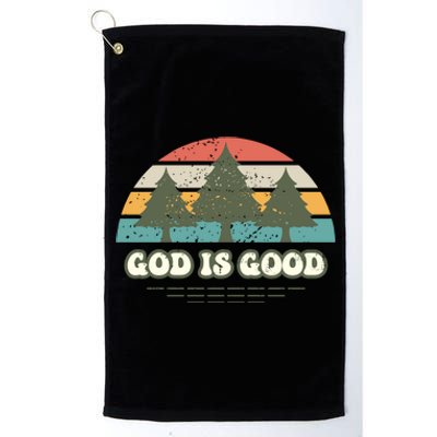 God Is Good Platinum Collection Golf Towel