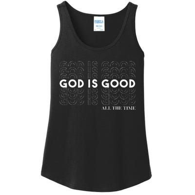 God Is Good Christian Worship PreacherS Classic Fit Crew Neck Short Sleeve Ladies Essential Tank