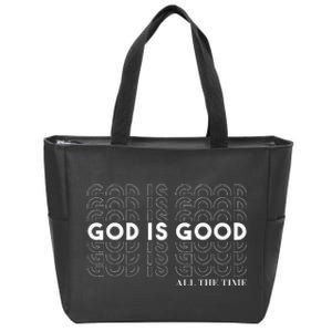 God Is Good Christian Worship PreacherS Classic Fit Crew Neck Short Sleeve Zip Tote Bag