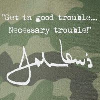 Get In Good Necessary Trouble John Lewis Legacy Tie Dye Trucker Hat