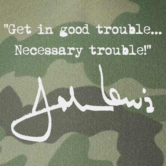 Get In Good Necessary Trouble John Lewis Legacy Tie Dye Trucker Hat
