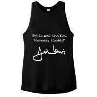 Get In Good Necessary Trouble John Lewis Ladies PosiCharge Tri-Blend Wicking Tank