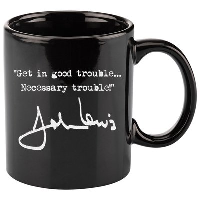 Get In Good Necessary Trouble John Lewis 11oz C Handle Ceramic Mug