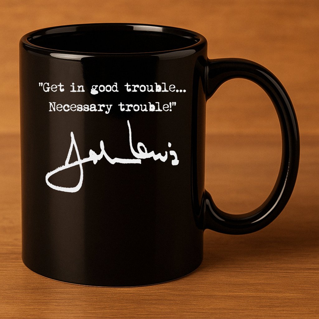 Get In Good Necessary Trouble John Lewis 11oz C Handle Ceramic Mug