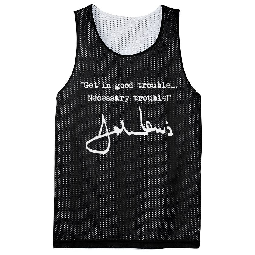 Get In Good Necessary Trouble John Lewis Mesh Reversible Basketball Jersey Tank