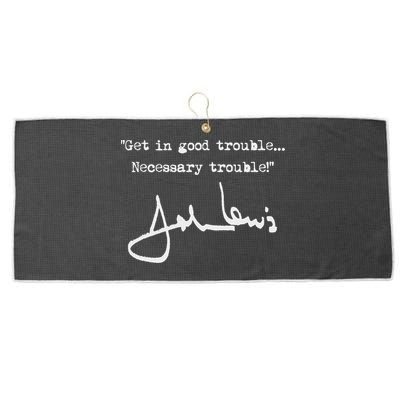 Get In Good Necessary Trouble John Lewis Large Microfiber Waffle Golf Towel