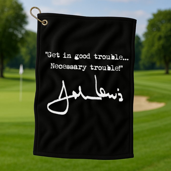 Get In Good Necessary Trouble John Lewis Golf Towel