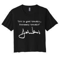 Get In Good Necessary Trouble John Lewis Women's Crop Top Tee