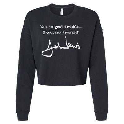 Get In Good Necessary Trouble John Lewis Cropped Pullover Crew