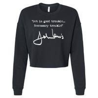 Get In Good Necessary Trouble John Lewis Cropped Pullover Crew