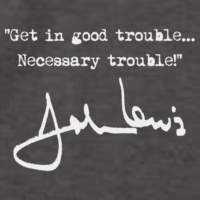 Get In Good Necessary Trouble John Lewis Vector Backpack