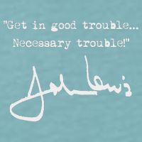Get In Good Necessary Trouble John Lewis Sueded Cloud Jersey T-Shirt