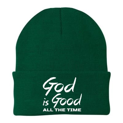 God Is Good All The Time Funny Christian Knit Cap Winter Beanie