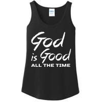 God Is Good All The Time Funny Christian Ladies Essential Tank