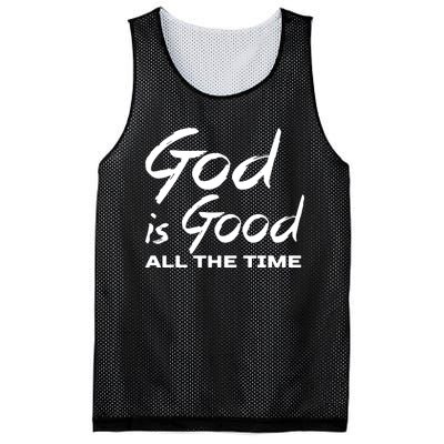 God Is Good All The Time Funny Christian Mesh Reversible Basketball Jersey Tank