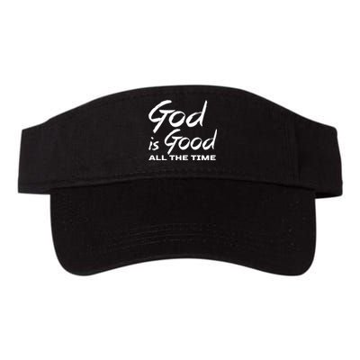 God Is Good All The Time Funny Christian Valucap Bio-Washed Visor