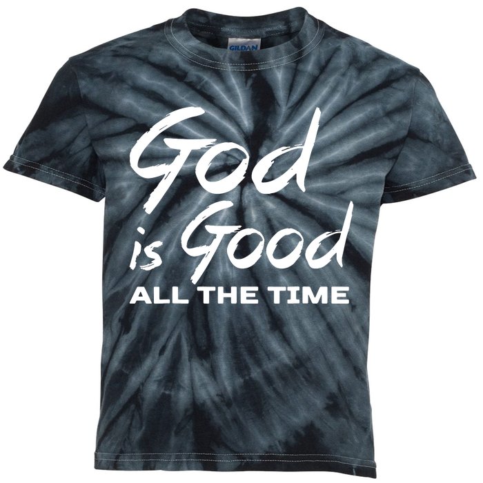 God Is Good All The Time Funny Christian Kids Tie-Dye T-Shirt