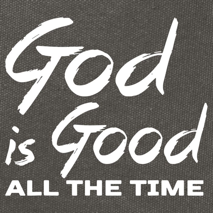 God Is Good All The Time Funny Christian Cotton Canvas Backpack