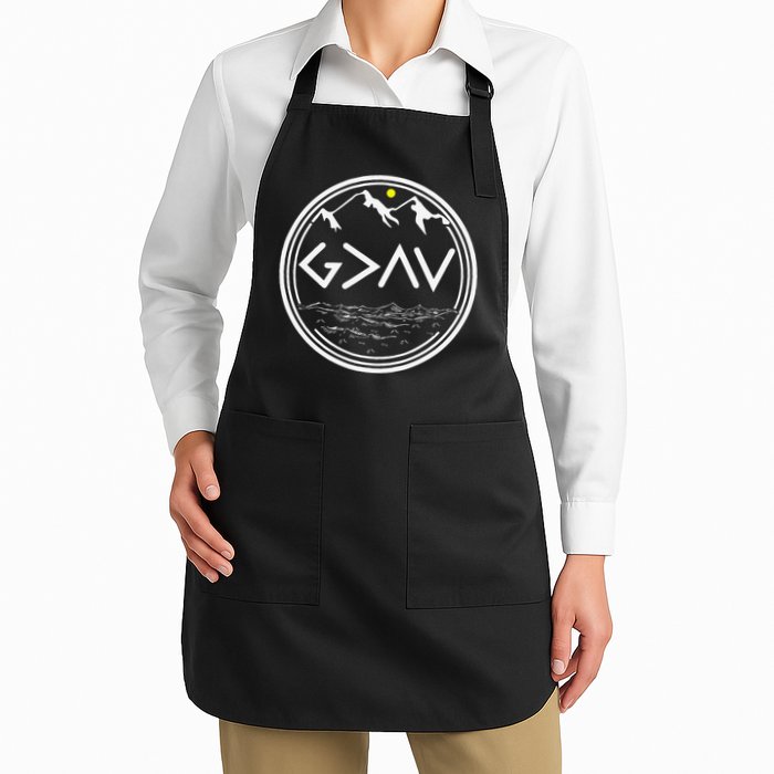 God Is Greater Than HIghs And Lows Disciple And Christian Apron