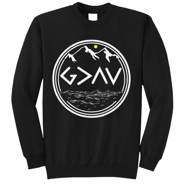 God Is Greater Than HIghs And Lows Disciple And Christian Sweatshirt