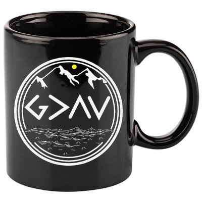 God Is Greater Than HIghs And Lows Disciple And Christian 11oz C Handle Ceramic Mug