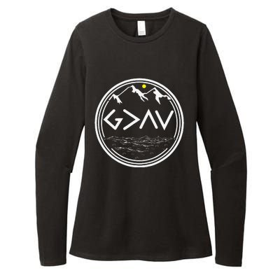 God Is Greater Than HIghs And Lows Disciple And Christian Womens CVC Long Sleeve Shirt