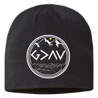 God Is Greater Than HIghs And Lows Disciple And Christian Sustainable Beanie