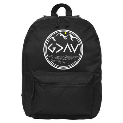 God Is Greater Than HIghs And Lows Disciple And Christian 16 in Basic Backpack