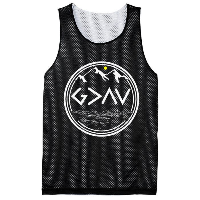 God Is Greater Than HIghs And Lows Disciple And Christian Mesh Reversible Basketball Jersey Tank