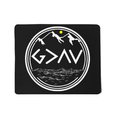 God Is Greater Than HIghs And Lows Disciple And Christian Mousepad