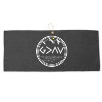 God Is Greater Than HIghs And Lows Disciple And Christian Large Microfiber Waffle Golf Towel