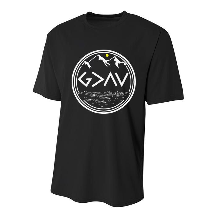 God Is Greater Than HIghs And Lows Disciple And Christian Youth Performance Sprint T-Shirt