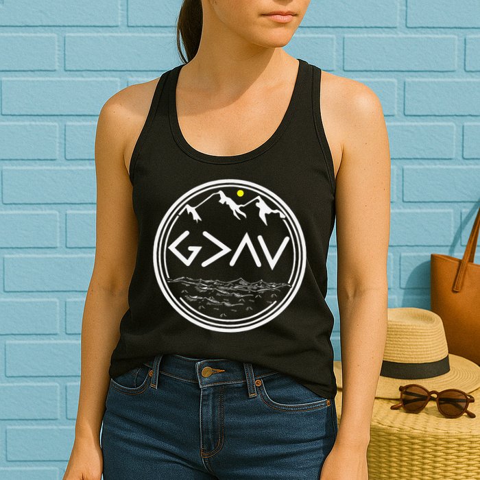 God Is Greater Than HIghs And Lows Disciple And Christian Womens Tank Top