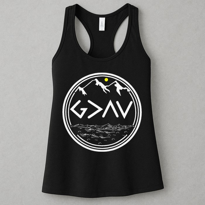 God Is Greater Than HIghs And Lows Disciple And Christian Womens Tank Top