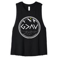 God Is Greater Than HIghs And Lows Disciple And Christian Women's Racerback Cropped Tank