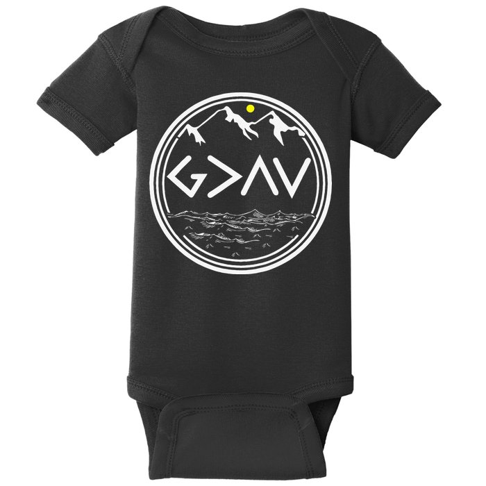God Is Greater Than HIghs And Lows Disciple And Christian Baby Bodysuit