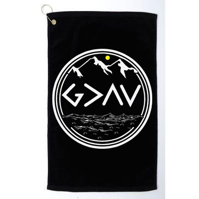 God Is Greater Than HIghs And Lows Disciple And Christian Golf Towel