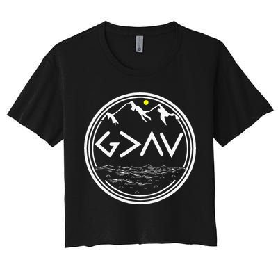 God Is Greater Than HIghs And Lows Disciple And Christian Crop Top