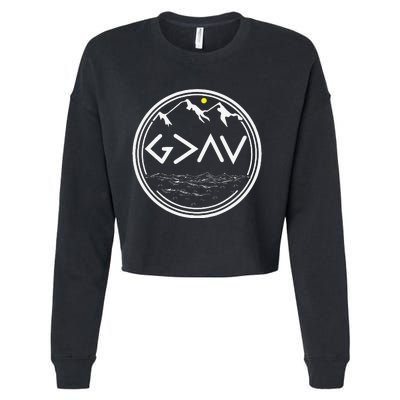 God Is Greater Than HIghs And Lows Disciple And Christian Cropped Pullover Crew