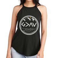God Is Greater Than HIghs And Lows Disciple And Christian Women's Perfect Tri Rocker Tank