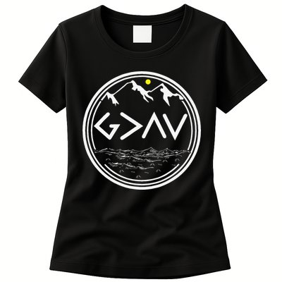 God Is Greater Than HIghs And Lows Disciple And Christian Womens T-Shirt