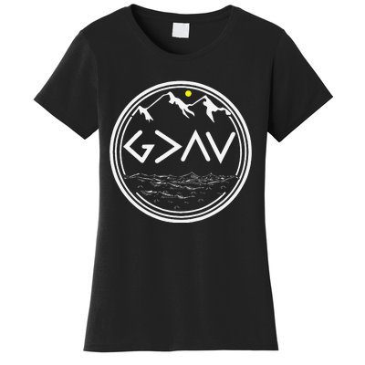 God Is Greater Than HIghs And Lows Disciple And Christian Women's T-Shirt