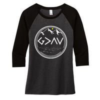 God Is Greater Than HIghs And Lows Disciple And Christian Women's Tri-Blend 3/4-Sleeve Raglan Shirt