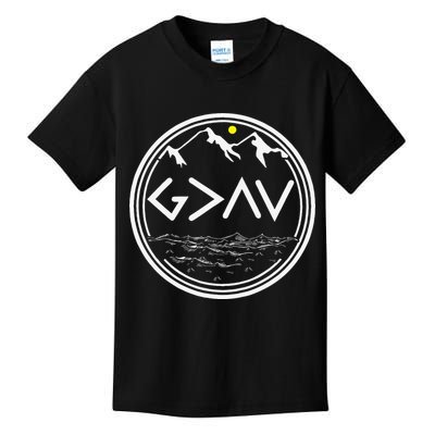 God Is Greater Than HIghs And Lows Disciple And Christian Kids T-Shirt