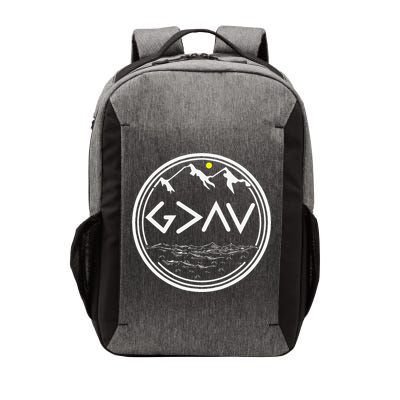 God Is Greater Than HIghs And Lows Disciple And Christian Vector Backpack
