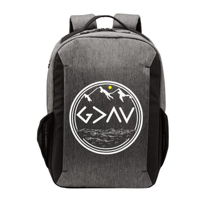 God Is Greater Than HIghs And Lows Disciple And Christian Vector Backpack