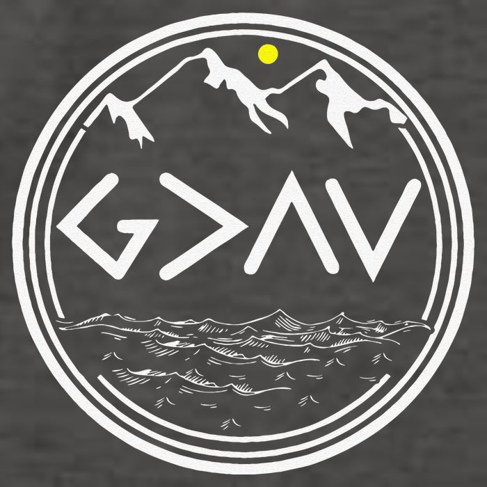 God Is Greater Than HIghs And Lows Disciple And Christian Vector Backpack