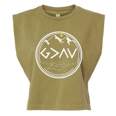 God Is Greater Than HIghs And Lows Disciple And Christian Garment-Dyed Women's Muscle Tee